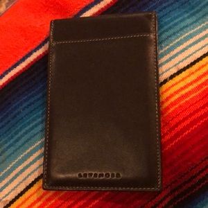 Levenger wallet unisex Deep Brown Bi-Fold Card Holder
